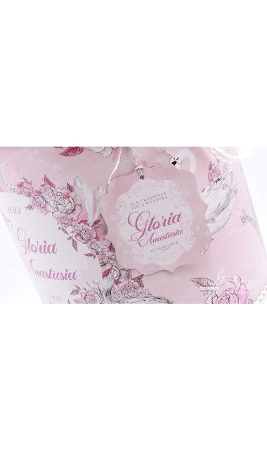 Trusou de botez cu lebede si motive florale personalizat pentru fete, Lebada alba 19